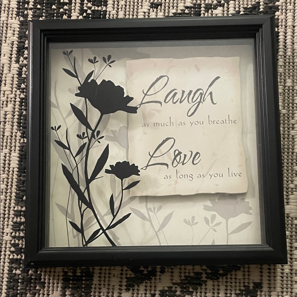 Black Framed Inspirational Wall Art